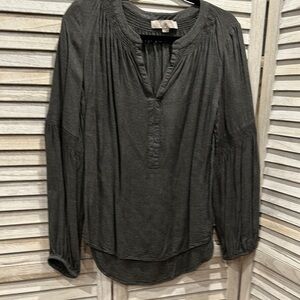 LOFT Women's gray Blouse S